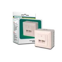 DIGITUS CAT 5e, Class D, wall outlet, shielded, surface mount