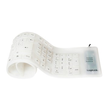 LogiLink Flexible Waterproof - Tastatur - PS/2, USB