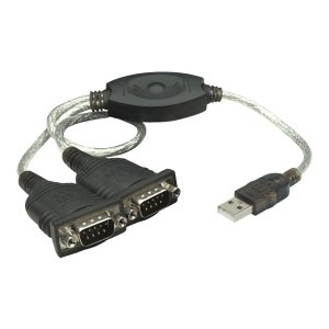 Manhattan USB-A to 2x Serial Ports Converter cable, 45cm,...