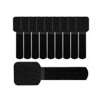 LTC WALL STRAPS - Kabelhalter - Oberfläche montierbar, geeignet für Wandmontage - 9 cm - Schwarz (Packung mit 10)