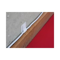 LTC WALL STRAPS - Kabelhalter - Oberfläche montierbar, geeignet für Wandmontage - 9 cm - weiß (Packung mit 10)