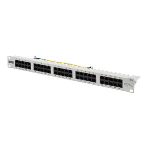 DIGITUS CAT 3 ISDN Patch Panel, unshielded, grey