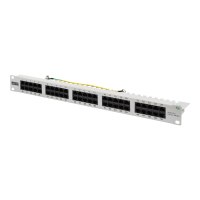 DIGITUS CAT 3 ISDN Patch Panel, ungeschirmt, grau