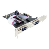 Delock 4 x serial PCI Express card - PCIe - Argento - 0,2304 Mbit/s - Cablato - Windows 2000/XP/XP-64/Vista - Linux - MAC