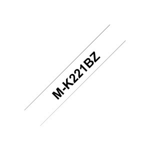 Brother M-K221BZ - Schwarz auf Weiß - Rolle (0,9 cm...