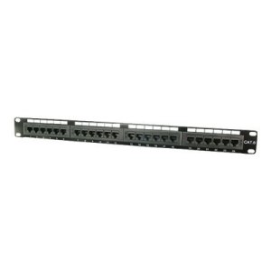 LogiLink Patch Panel 19" CAT6 24-Port - Nero