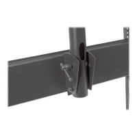 Manhattan TV & Monitor Mount, Ceiling, 1 screen, Screen Sizes: 37-75", Height: 105-156 cm, Black, VESA 200x200 to 800x400mm, Max 50kg, LFD, Lifetime Warranty - Klammer - für Flachbildschirm - verriegelbar - stabiler Stahl - Bildschirmgröße: 94-177.8 cm (3