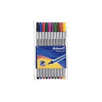 Pelikan Fineliner 96 - Fineliner - verschiedene Farben - 0.4 mm (Packung mit 10)