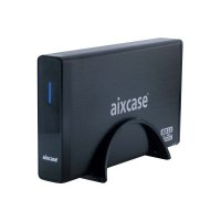 Aixcase blackline AIX-BL35SU3 - Speichergehäuse - 3.5" (8.9 cm) - SATA 3Gb/s - USB 3.0 - Schwarz