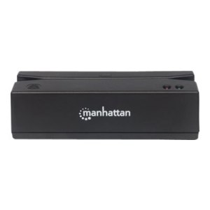 Manhattan USB-A Magnetic Strip Card Reader, Triple Track Reader, Keyboard Wedge Decoder, Cable 1.5m, Black, Three Year Warranty, Box