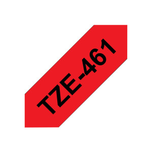 Brother TZe-461 - Schwarz auf rot - Rolle (3,6 cm x 8 m)