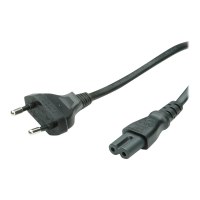 VALUE 2-pin 1.8m - 1,8 m - Accoppiatore C7 - Nero