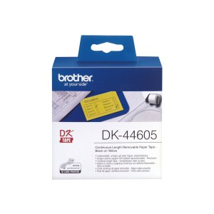 Brother DK-44605 Continuous Removable Yellow Paper Tape (62mm) - Giallo - DK - 62 mm x 30.48m - 1 pezzo(i)