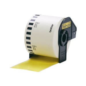 Brother DK-44605 Continuous Removable Yellow Paper Tape...