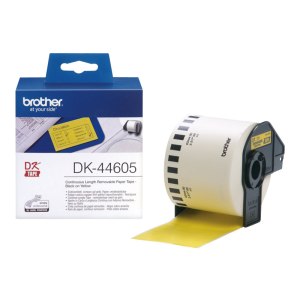 Brother DK-44605 Continuous Removable Yellow Paper Tape (62mm) - Giallo - DK - 62 mm x 30.48m - 1 pezzo(i)