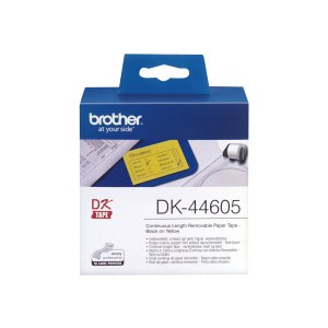 Brother DK44605 - Entfernbarer Klebstoff - Gelb - Rolle...