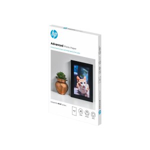 HP Carta fotografica lucida Advanced Photo Paper - 25 fogli/10 x 15 cm senza margini - Lucida - 250 g/m² - 10x15 cm - Bianco - 25 fogli - Business