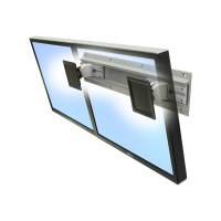 Ergotron Neo-Flex - Befestigungskit (2 Drehgelenke, 2 Rack-Montagehalterungen, Wandschiene 26") - schmal - für 2 LCD-Displays - Grau, Schwarz - Bildschirmgröße: bis zu 61 cm (bis zu 24 Zoll)