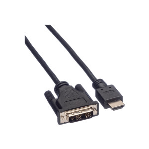 ROLINE Adapter cable - DVI-D male to HDMI male