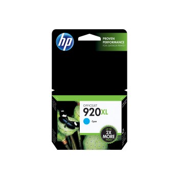 HP 920XL - Hohe Ergiebigkeit - Cyan - original - Tintenpatrone - für Officejet 6500, 6500 E709a, 6500 E709c, 6500A, 6500A E710a, 7500A