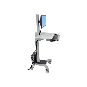 Ergotron WorkFit-C Single LD Sit-Stand Workstation - Wagen - für LCD-Display / PC-Ausrüstung - Grau - Bildschirmgröße: bis zu 76,2 cm (bis zu 30 Zoll)