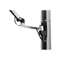 Ergotron LX Wall Mount System - Befestigungskit (Wandarm, Maushalterung, 2 Schienenabdeckungen, Tastaturarm, 2 Kabelkanäle, Handgelenkkissen, Wandschiene 10", Wandschiene 34", CPU Abstandhalter, Montagesystem mit CPU-Halterung und Armen, medium CPU holder