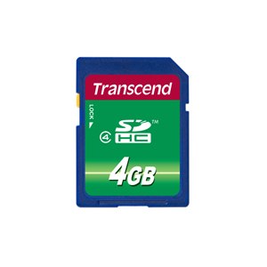 Transcend Flash-Speicherkarte - 4 GB - Class 4