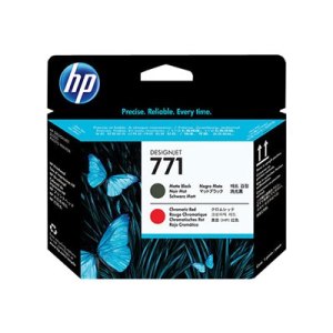 HP 771 - Matte black, chromatic red