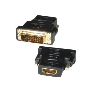 ROLINE DVI-HDMI Adapter - DVI-D - HDMI - Nero