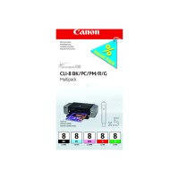 Canon CLI Value Pack 8 Multipack - 13 ml - Schwarz, Cyan, Magenta, Rot, grün