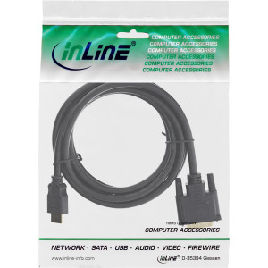 InLine Adapterkabel - Single Link - HDMI männlich zu DVI-D männlich