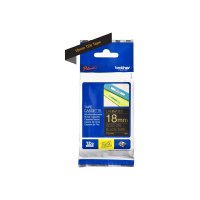 Brother Nastro per etichettatura 18mm - Oro su nero - TZe - Trasferimento termico - Brother - PT-2430PC - PT-2700 - PT-2730 - PT-9600 - PT-9700PC - PT-9800PCN - 1,8 cm