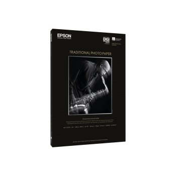 Epson Traditional Photo Paper - 330 g/m² - A3+ - 25 fogli - 130 µm - - SureColor SC-T7200D-PS - SureColor SC-T7200-PS - SureColor SC-T7200 - SureColor SC-T5200D-PS -... - 1 pezzo(i)