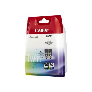 Canon CLI-36 Twin Pack - 2er-Pack - 12 ml - Farbe (Cyan, Magenta, Gelb)