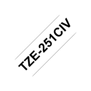 Brother TZe-231CIV - Black on white