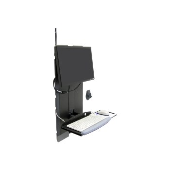 Ergotron StyleView - Mounting kit (wrist rest, mouse pouch, panel vertical lift, foldable keyboard platform, mouse pad)