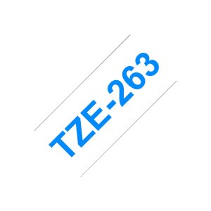 Brother TZe-263 - Blue on white