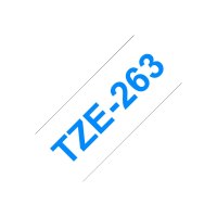 Brother TZe-263 - Blue on white