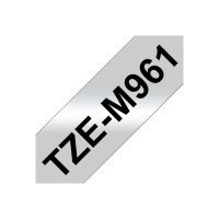 Brother TZe-M961 - Schwarz auf Silber (matt) - Rolle (3,6 cm x 8 m)