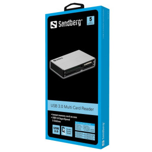 SANDBERG USB 3.0 Multi Card Reader - Kartenleser (MS,...