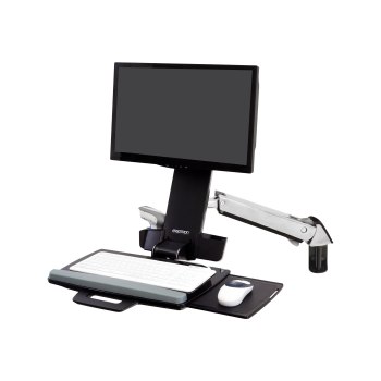 Ergotron StyleView - Mounting kit (wrist rest, track mount bracket kit, height adjust bracket, keyboard tray with left/right mouse tray, barcode scanner and mouse holder, combo arm)