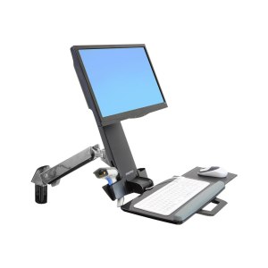 Ergotron StyleView - Mounting kit (wrist rest, track mount bracket kit, height adjust bracket, keyboard tray with left/right mouse tray, barcode scanner and mouse holder, combo arm)