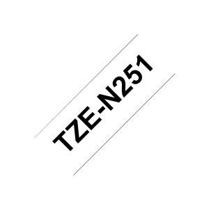 Brother TZe-N251 - Schwarz auf Weiß - Rolle (2,4 cm x 8 m)