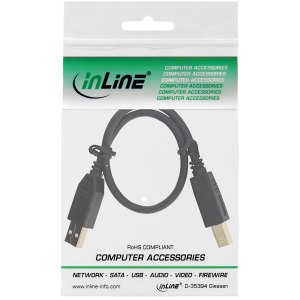 InLine USB cable - USB (M) to USB Type B (M)