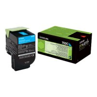 Lexmark 702C - Cyan - Original - Tonerpatrone LCCP, LRP