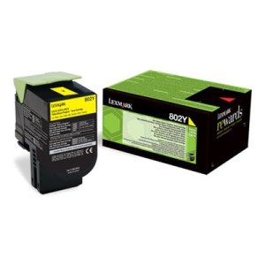 Lexmark 802Y - Gelb - Original - Tonerpatrone LCCP, LRP