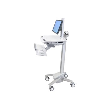 Ergotron StyleView Cart - Carrello multimediale - Bianco - Computer portatile - 16 kg - 61 cm (24") - 90°