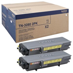 Brother TN3280 2PK - 2er-Pack - Schwarz - original