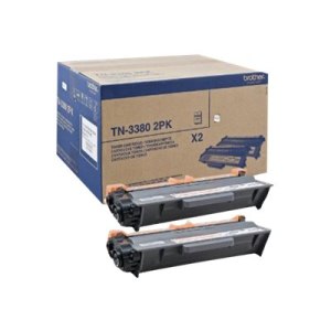 Brother TN3380 2PK - 2-pack - black