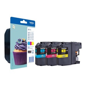 Brother LC123 RainbowPack - Gelb, Cyan, Magenta